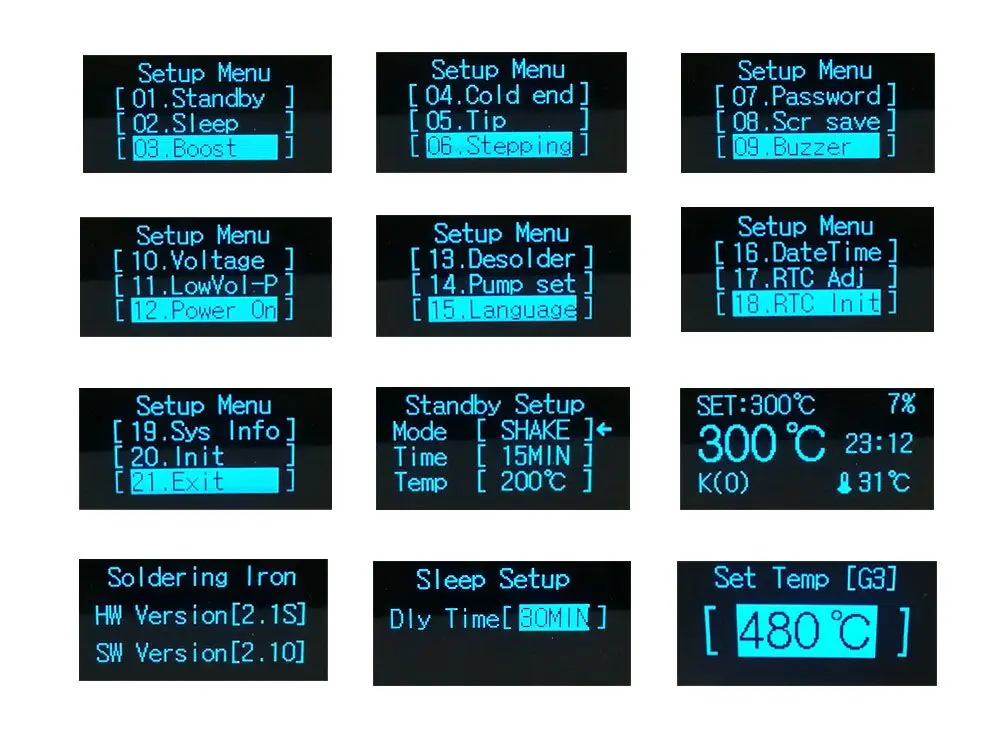 KSGER V2.1S Электрические паяльники T12 STM32 OLED 1,3 Размер контроллер экрана 9501 паяльная Ручка DIY наборы для Hakko T12 наконечник