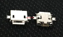 50 шт. Micro connector heavy plate 1.0 SMD 2 футов Мини usb разъем 5 P женский Tablet зарядки сиденье Мобильный телефон зарядки гнездо
