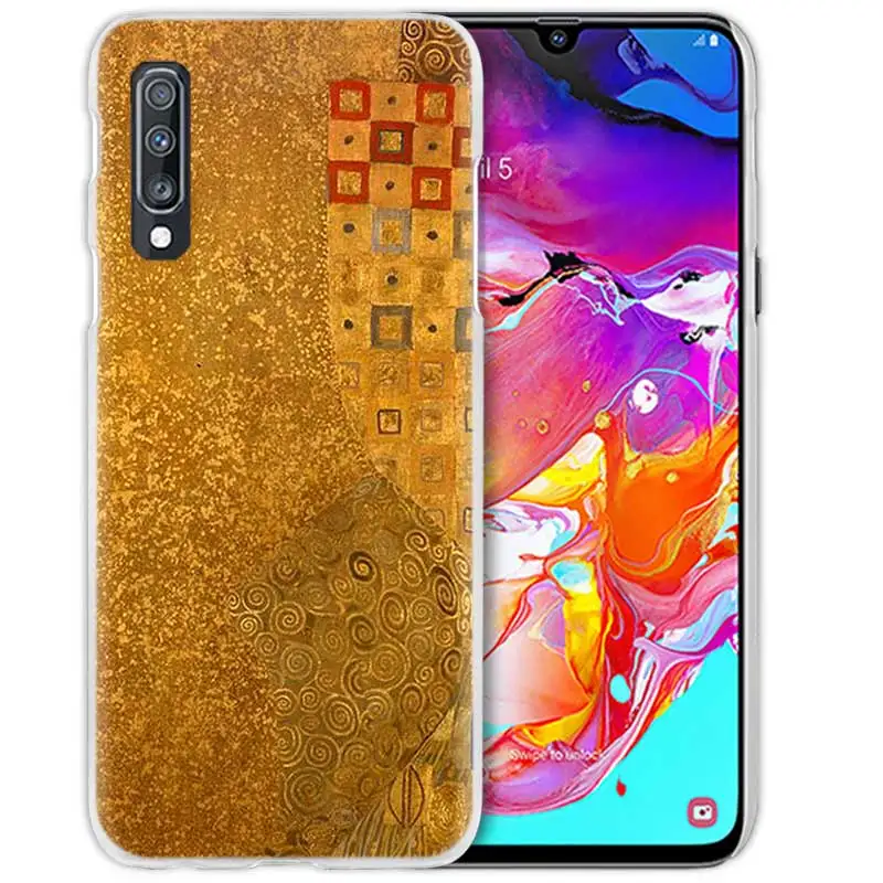 Чехол Kiss Gustav Klimt для samsung Galaxy A50 A70 A20e A40 A30 A20 A10 A8 A6 Plus A9 A7 жесткий прозрачный чехол для телефона из поликарбоната