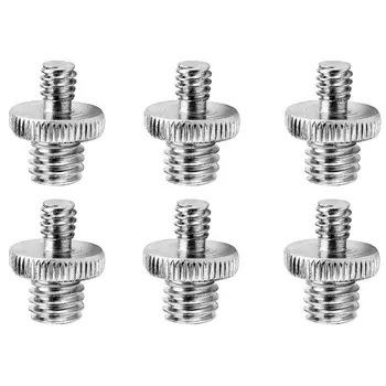 

1/4”-20 Male to 3/8”-16 Male Threaded Screw Adapter Mount Tripod Converter Compatible with Camera Cage Shoulder Rig Tripod Monop
