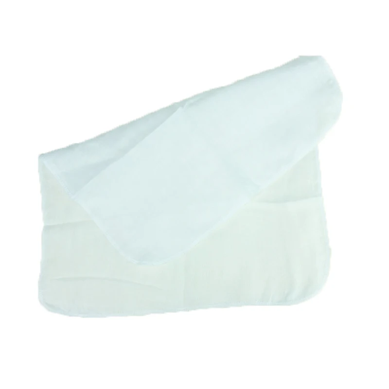 

1pc 2 layer 40*50cm white color Super absorbent cotton gauze muslin prefold cloth diaper, Breathable cotton Muslin Diaper