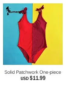Solid Patchwork One-piece 11.99-R138