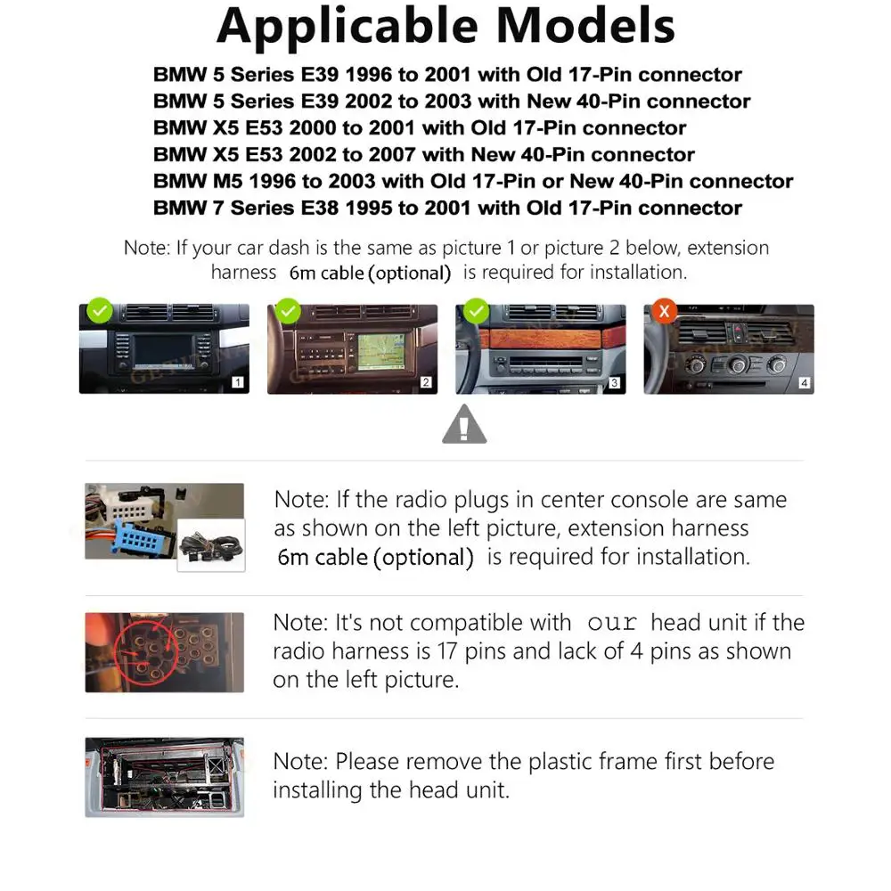 Discount Android 9.0 BMW E38 E39 E53 M5, Car Stereo Radio No DVD Player BT Wifi Car Head Unit GPS Navigation with Newest Map DSP IPS 5