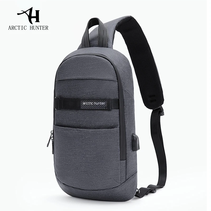 

ARCTIC HUNTER New men's chest bag shoulder bag Messenger bag casual youth vertical square bag