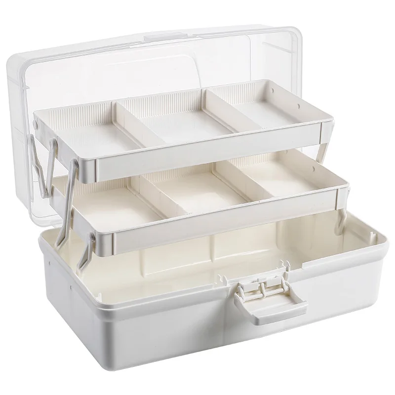 Operitacx Clear Container Medicine Storage Box Double-layer First Aid –  BABACLICK