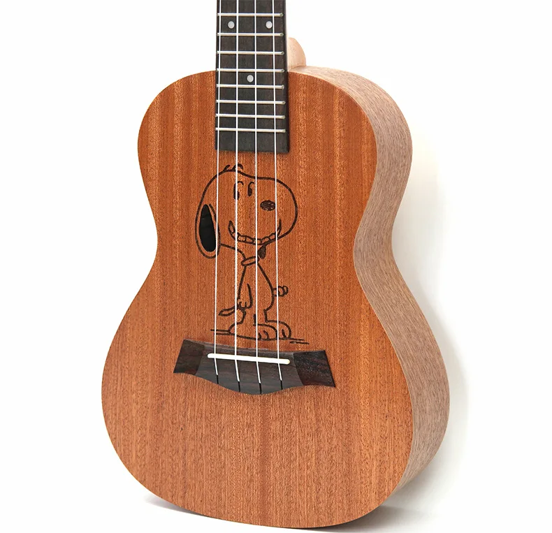 2" tenor Sapele мультфильм 4 струны Гавайи мини маленький укулеле guita путешествия акустическая гитара Uke для детей укулеле концерт - Цвет: Sno opy