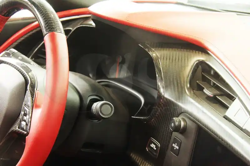 Car Styling Dry Carbon Fiber 14pcs Fit For 14 16 Corvette C7