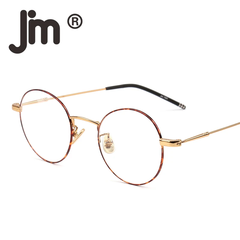 

JM Round Wire Rim Glasses Circle Frame Clear Lens Eyeglasses Optical Eyewear Women Men