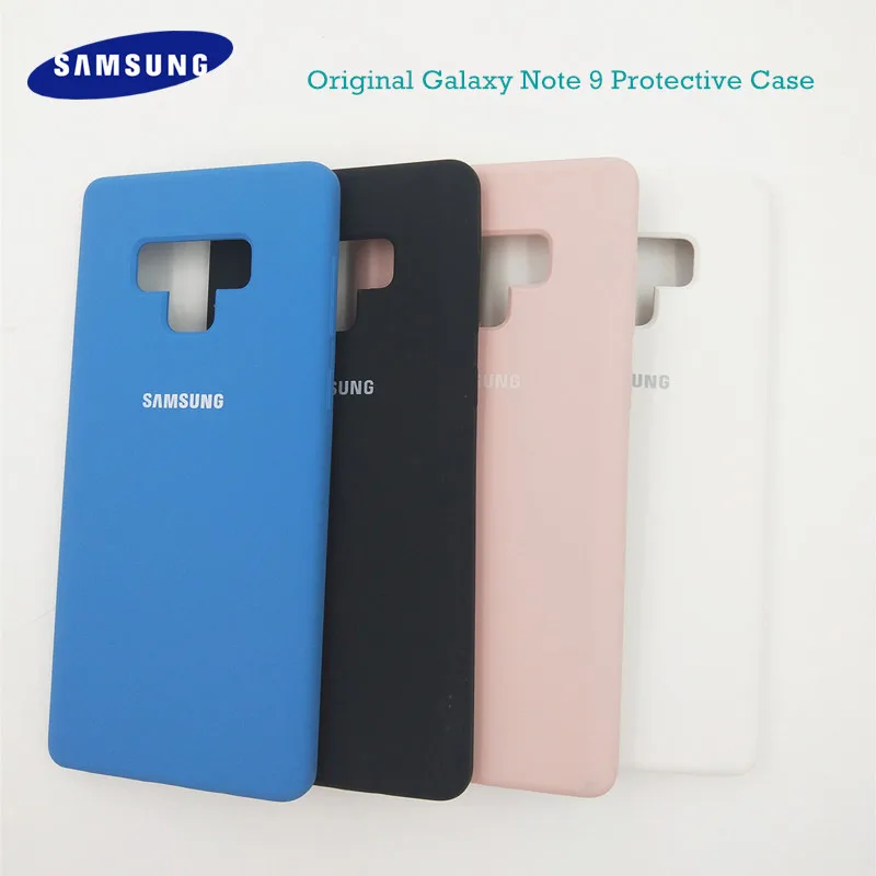 

Original Note 9 Case Samsung Galaxy Full Protective Silky Silicone Back Cover Soft-Touch Shell Phone Case For Note 9 with logo