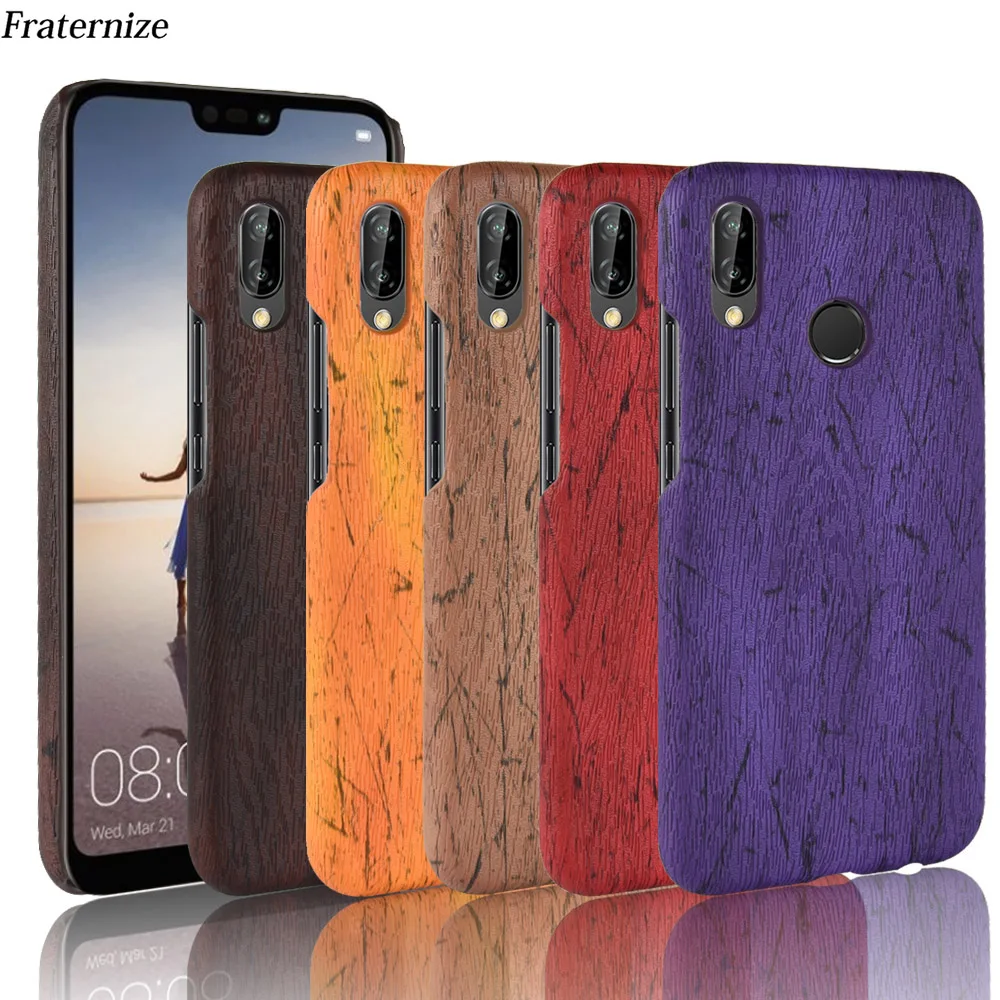 Винтажный кожаный чехол с деревянным узором для Huawei P20 Lite Pro P Smart Y9 Y7 Prime Y6 2018 Nova2 Plus