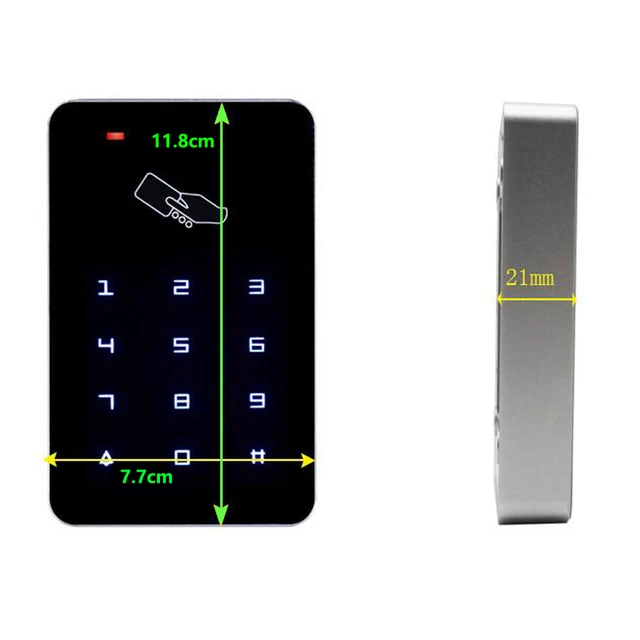 125khz RFID Digital Keypad Access Control System Door Lock Controller RFID card reader RFID Keypad Touch Access Control System 4