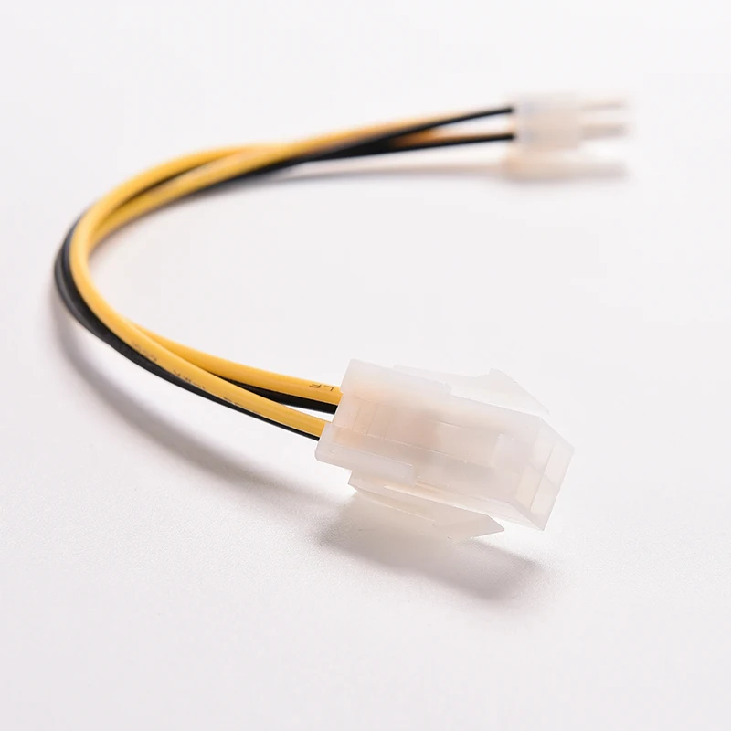 

1PCS 20cm 8" inch ATX 4 Pin Male to 4Pin Female PC CPU Power Supply Extension Cable Cord Connector Adapter