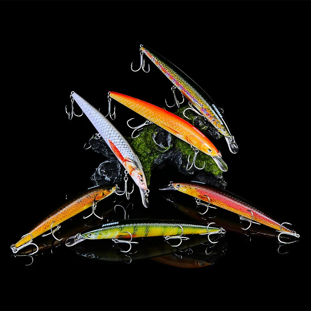 1 шт. рыболовная приманка в виде гольяна два размера|fishing lure|fishing baitdeep dive |