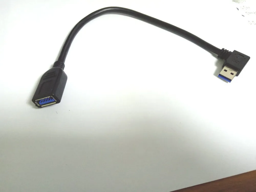10 шт. Новый Удлинительный Кабель USB 3 0 штекер гнездо под углом 16 см|male to female|male malemale