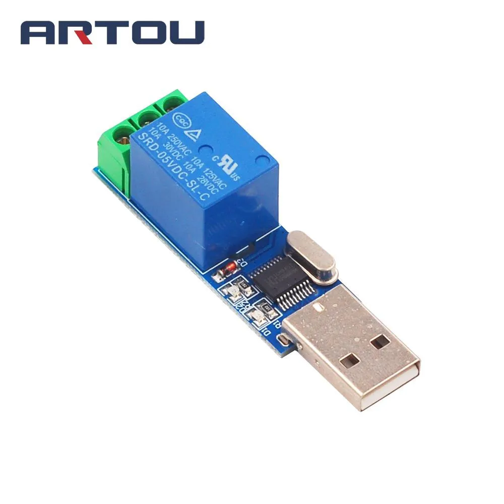 

1PCS LCUS-1 USB 5V 1 Channel Relay Module USB Intelligent Control Switch Serial Relay Module