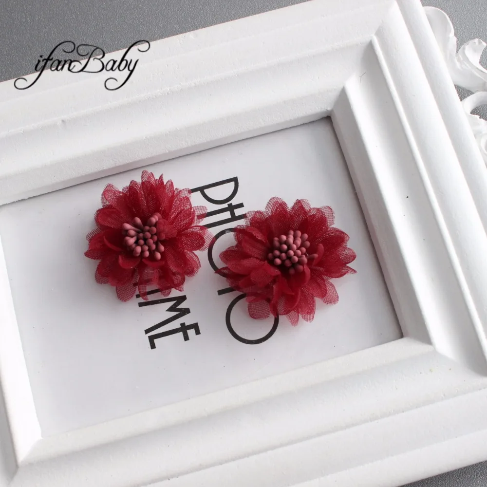 Chic Organza fabric flower 5