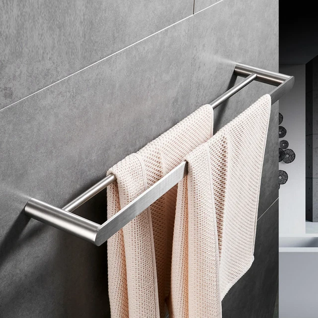 304 Stainless steel double pole towel pole towel hanging pole towel