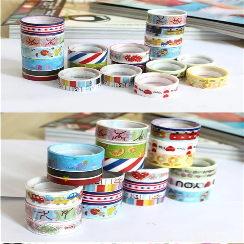 

J016 handmade DIY Korean Edition color dreamy super cute cartoon tape and small adhesive tape with small gift Exquisite