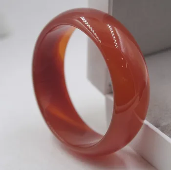 

Arrival Perfect Agate Bangle 21mmW For Woman Girl Red Agate Bangle 58mm New For Lady Best Gift Fashion