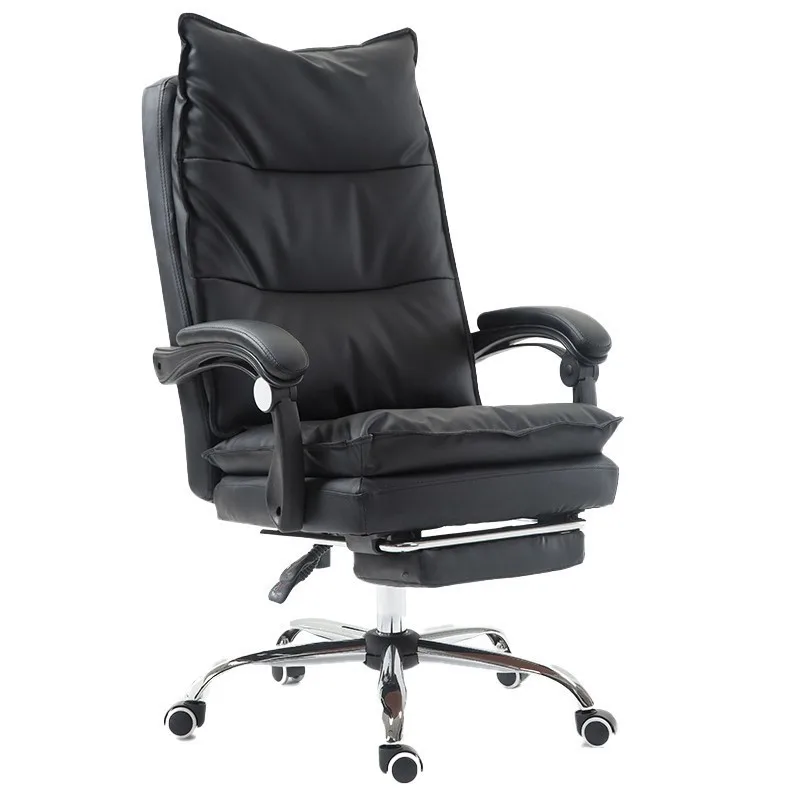 Hot Promo  Luxury Quality Boss Gaming Computer Office Chair Can Lie Synthetic Leather Massage With Footrest Wh