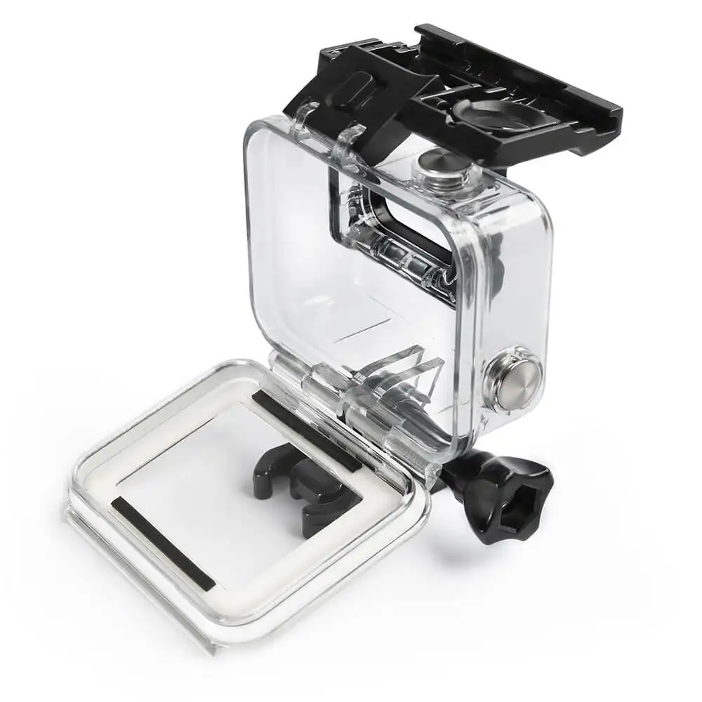 Touchable Backdoor Transparent Underwater 45m Waterproof Diving Housing Case For GoPro Hero 5 Hero 6 Hero2018 W Protective Lens (3)