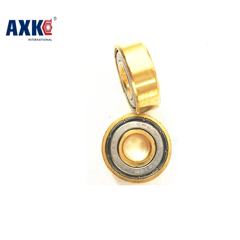 

AXK 16pcs 608zz Golden Skate Board Bearings Sole Skate Roller Ball Bearings/ Long Board Scooters /Freestyle Skateboard Bearing
