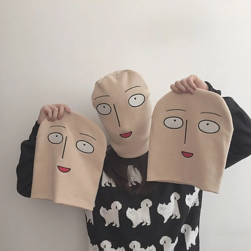 Лидер продаж, Аниме ONE PUNCH MAN Saitama, шапка для косплея для мужчин и женщин, шапки на Хэллоуин, рождественский подарок, вязанная шапка, капюшон