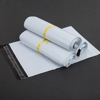 

DHL 14*22+4cm 1000Pcs/ Lot Express Envelope Express Courier Mailer White Party Poly Mailing Pack Pocket Soft Plastic Mailers Bag