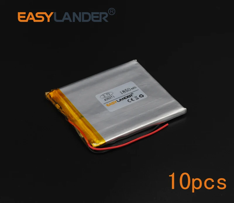 10 шт./лот 3 7 V 1850mAh 406371 полимерный литий-ионный аккумулятор Fr планшетный ПК iPAQ