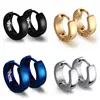 VNOX Cute Hoop Earrings for Men Punk Stainless Steel Huggie Small Earrings 4 Color 3
