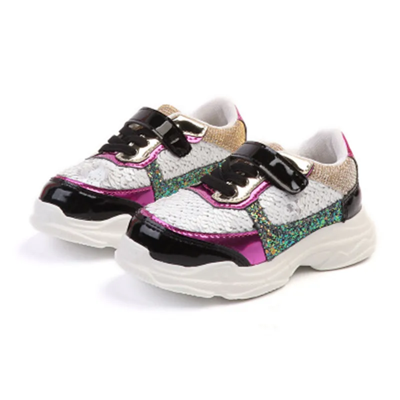 

Scsech Autumn Baby Girl Genuine Leather Shoe Kids Shoes Sequins Sneakers Children Casual Shoe Boy Sport Sneaker S8I01