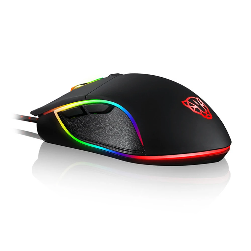 Motospeed V30 Проводная Оптическая USB игровая мышь с RGB подсветкой 6 кнопок 3500DPI