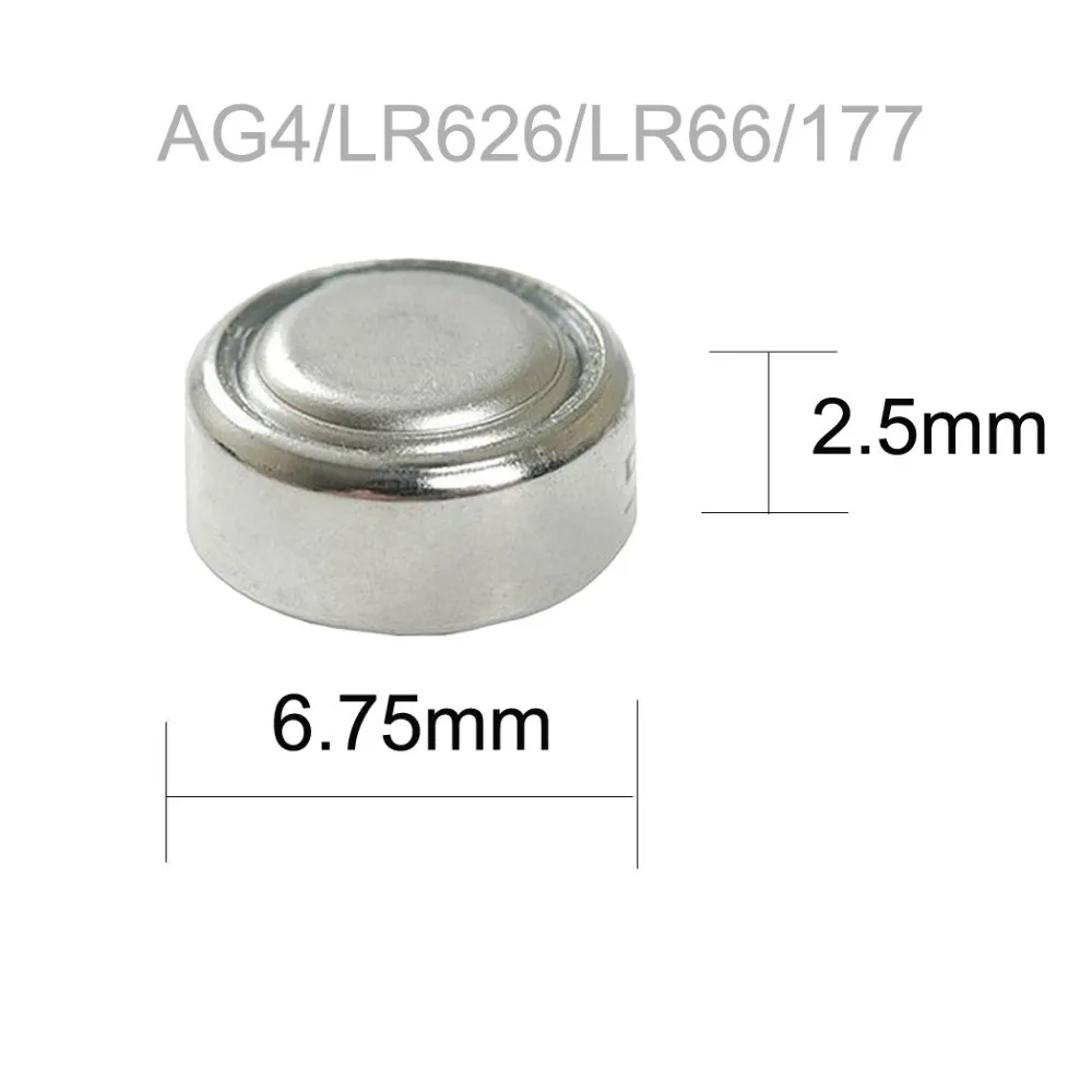 wholesale 200pcs AG4 Button Cell Batteries 1.55V LR626 LR66 377 SR626SW 177 Cell Watch Toys Remote Camera
