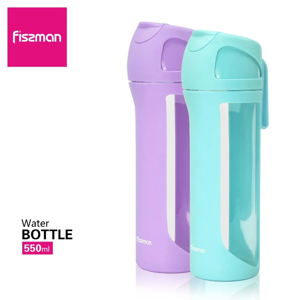 FISSMAN 550 мл бутылка для воды BPA бесплатно спортивный шейкер фитнеса Tritan с веревкой