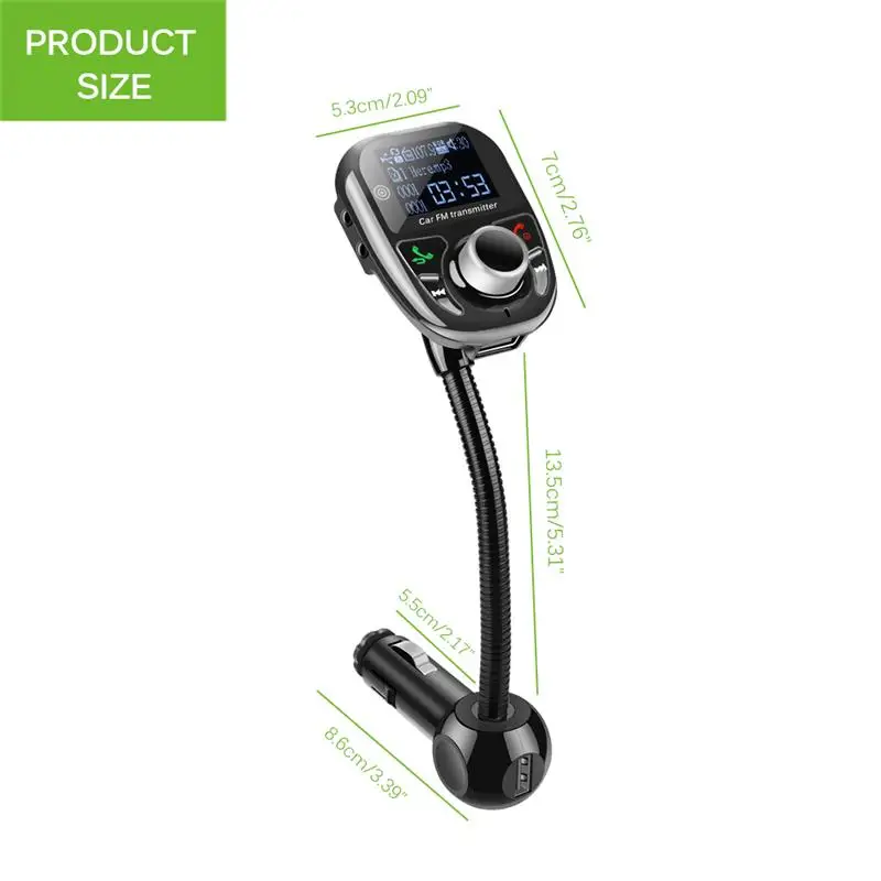 Автомобиль Bluetooth MP3 плеер fm-передатчик комплект Поддержка два мобильный телефон, чтобы подключить одновременно модулятор Hands-free