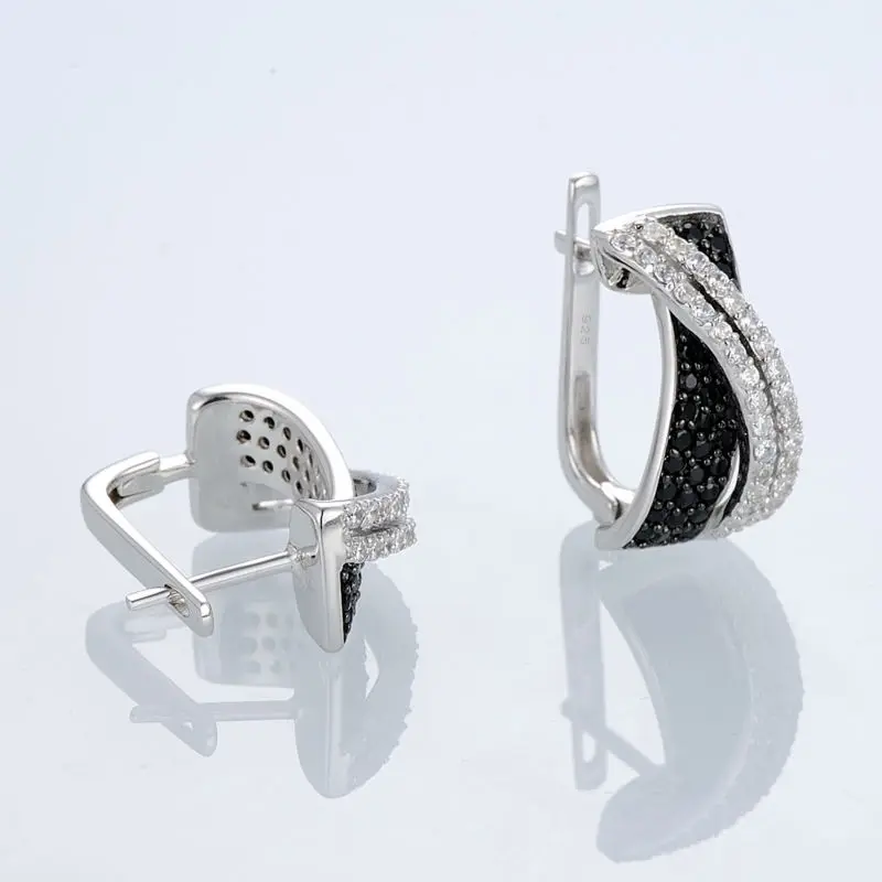Silver Earrings E303189BSNZSL925-SV5-W