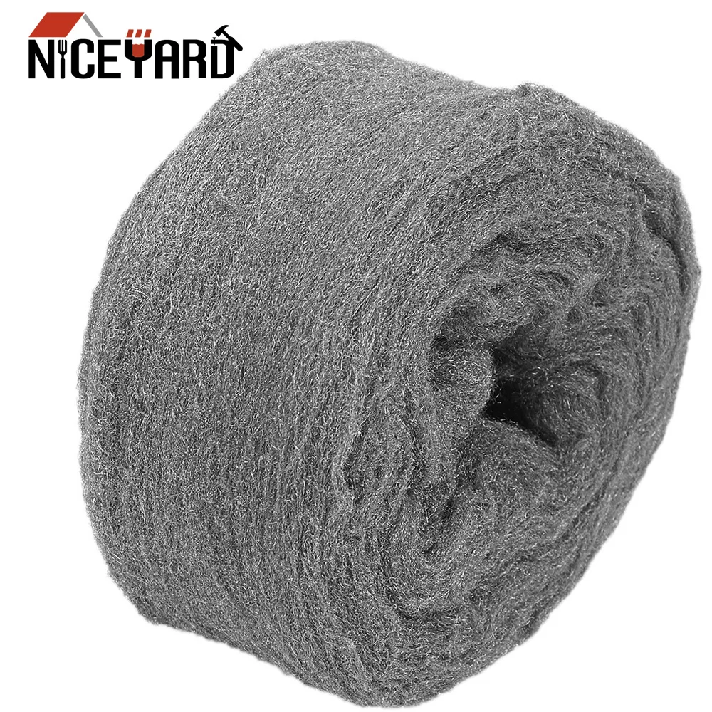 

NICEYARD Glass Cleaning Non Crumble 4.5m 0000# New Grade Steel Wire Wool Dust Remover For Polishing Cleaning