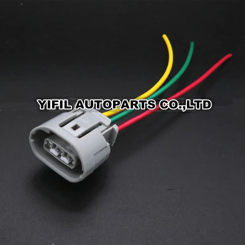 10pcs/lot 3 Pin/Way Regulator Plug Auto Generator Connector With Wire Pigtail For FAW Xiali
