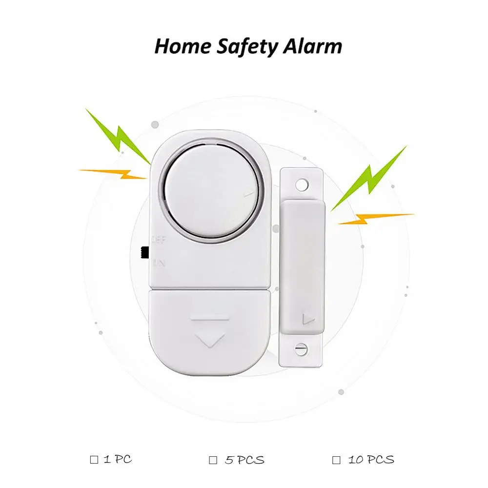 

Wireless Home Door Window Entry Burglar Alarm Security Alarm Home Safety Alarm System Standalone Magnetic Sensors Independent