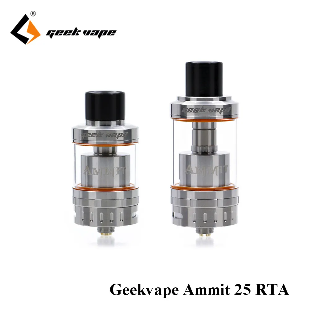 original GeekVape Ammit 25 RTA upgrade ammit dual coil RTA tank 3D airflow system huge font