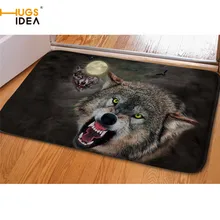 HUGSIDEA крутые животные волк 3D коврики с принтом домашний коврик у входной двери гостиной декоративные напольные коврики Tapete Para Sala
