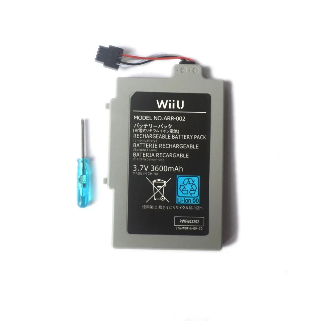 3,7 V 1500/3600 mAh перезаряжаемая Съемная батарея для Nintend U wii Wi МЕ Геймпад контроллер Джойстик Ремонт Часть+ отвертка