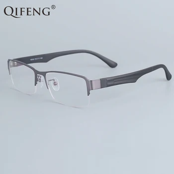 

QIFENG Spectacle Frame Eyeglasses Men Computer Optical Prescription Eye Glasses Frame For Male Transparent Clear Lens QF16009