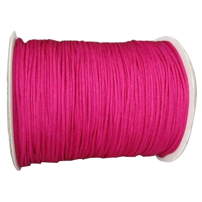 

1.5mm Roseo Nylon Cord Rattail Stain Braid Cord Macrame Rope Shamballa Bracelet Beading Cords String Accessories 200m/Roll