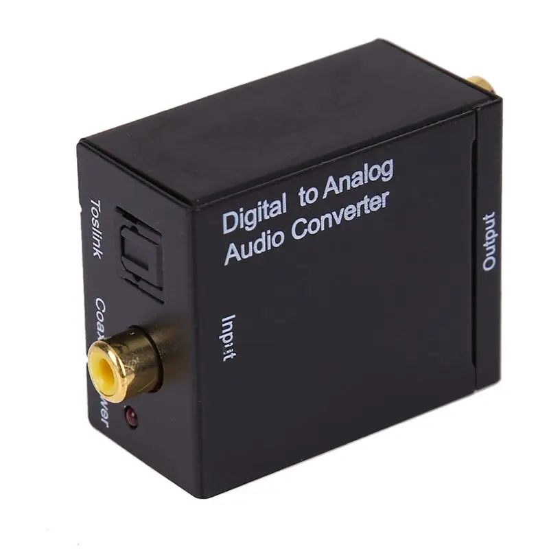 Digital To Analog Audio Converter LR SPDIF Coaxial Coax RCA Optical Toslink Adapter DC 5V | Электроника
