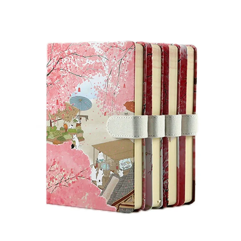 

Japanese Sakura A5 Notebook Hard Cover Planner Diary Notepad Kawaii Friend Gift School Stationery