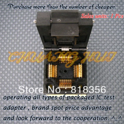 ic51-0804-808 разъем QFP80/TQFP80 IC Тесты burn-в гнездо адаптер 0.5 мм шаг