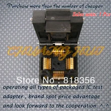 100% NEW IC51-0804-808 Socket QFP80/TQFP80 IC Test Burn-in Socket Adapter 0.5mm Pitch