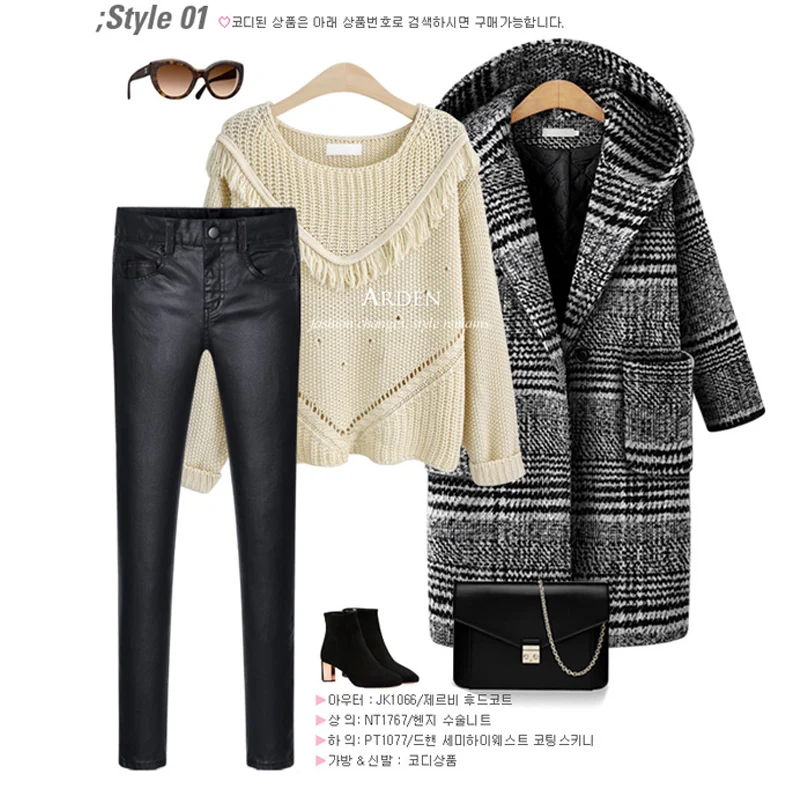 2018 Winter European Style Plus Size XL- 5XL Women Wool&Blends Paid Jackets Hooded Basic Coats Black Outerwear Dollar Price