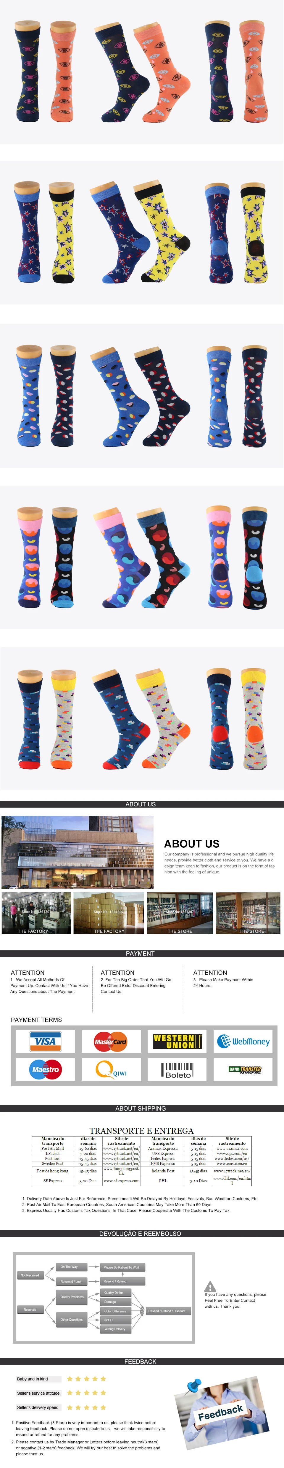 Coolmax Happy Dress Male Crew Socks